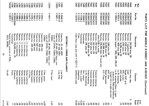 H-769T21 Ch= V-2263-14; Westinghouse El. & (ID = 1256255) Television