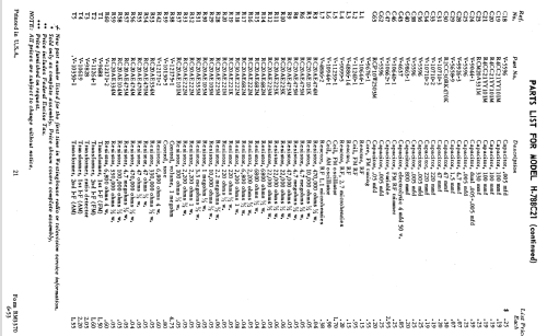 H-794CU21 Ch= V-2249-4 V-2187-1; Westinghouse El. & (ID = 1266849) TV Radio