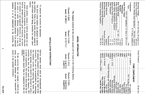 H-799T17B Ch= V-2310; Westinghouse El. & (ID = 1340023) Télévision
