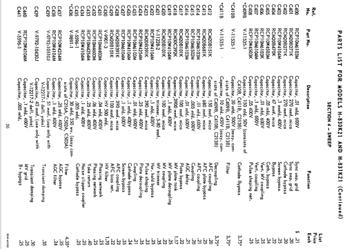 H-835KU21 Ch= V-2273-222; Westinghouse El. & (ID = 1303478) Télévision
