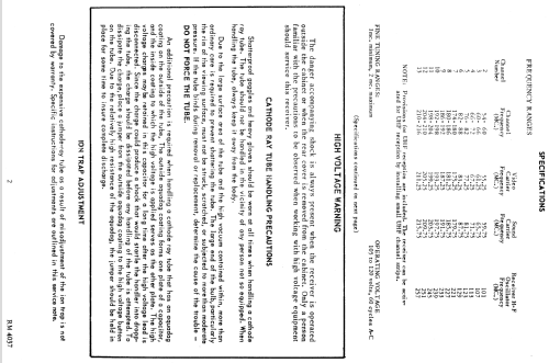 H-847KU21 Ch= V-2323; Westinghouse El. & (ID = 1332884) Television