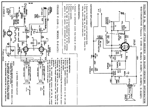 H-85MP2 Ch= V-2508-13; Westinghouse El. & (ID = 183899) R-Player