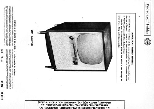 H-885K21CH= V-2315-11; Westinghouse El. & (ID = 2654052) Television