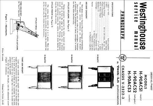 H-90ACS1 Ch= V-2522-3; Westinghouse El. & (ID = 1204322) Ton-Bild