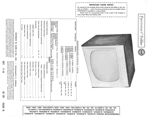 H-939KU21 Ch= V-2352-404; Westinghouse El. & (ID = 2165711) Television