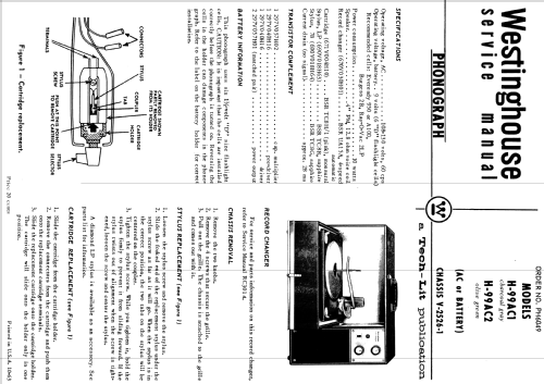 H-99AC2 Ch= V-2526-1; Westinghouse El. & (ID = 1204794) R-Player