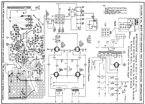 H-M1313B Ch= V-2511-5 + V-2510-7; Westinghouse El. & (ID = 167028) Radio