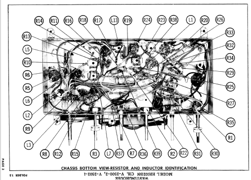 HR103BN Ch= V-2502-1 + V-2500-2; Westinghouse El. & (ID = 782457) Radio