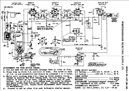 WR-186 ; Westinghouse El. & (ID = 589586) Radio