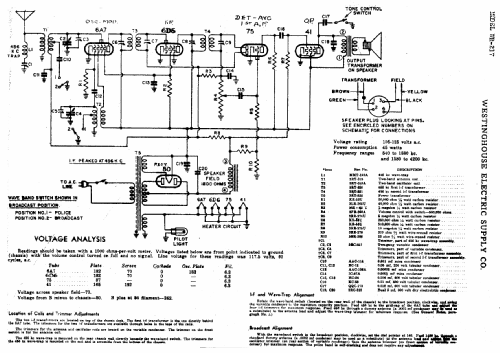 WR-217; Westinghouse El. & (ID = 589861) Radio