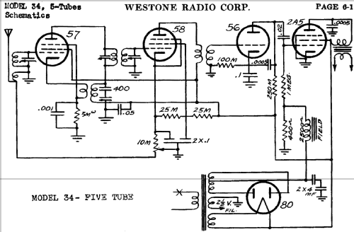 34 5 tubes; Westone Radio Corp., (ID = 456104) Radio