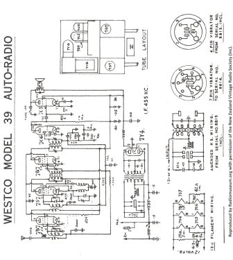 Westco 39; Westonhouse Radio (ID = 2703439) Car Radio