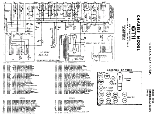 6T11 ; Wilcox-Gay Corp.; (ID = 701588) Radio