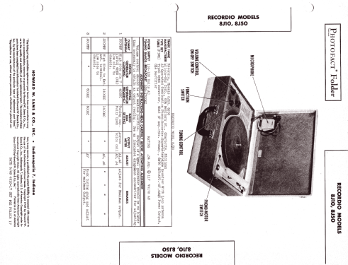 Recordio 8J10 ; Wilcox-Gay Corp.; (ID = 1280899) Radio