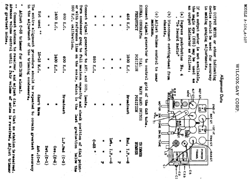 A104 ; Wilcox-Gay Corp.; (ID = 698351) Radio