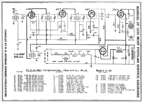 A53 Thin Man Ch= 8J5; Wilcox-Gay Corp.; (ID = 209527) Radio