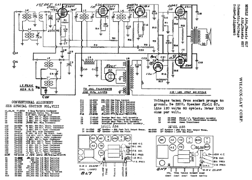 A-54 Ch= 8L7; Wilcox-Gay Corp.; (ID = 697501) Radio