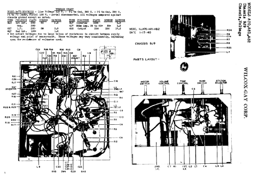 A81 Ch= 9J9; Wilcox-Gay Corp.; (ID = 697912) Radio