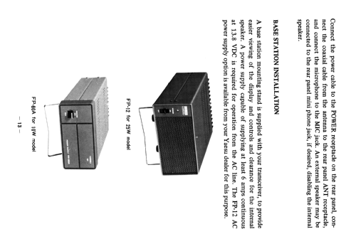 FT-230R /B /C /D /E; Yaesu-Musen Co. Ltd. (ID = 1934252) Amat TRX