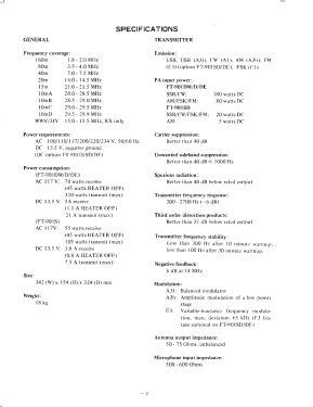 FT-901 /D /SD /DE /DM; Yaesu-Musen Co. Ltd. (ID = 2954255) Amat TRX