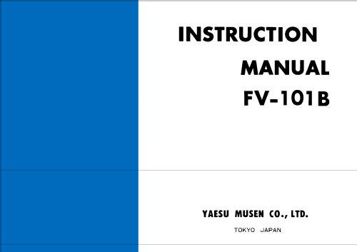 VFO FV-101B; Yaesu-Musen Co. Ltd. (ID = 2542429) Amateur-D