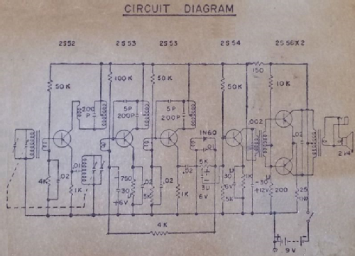 Yaecon 6 Transistor YTR-58; Yamada Electric Ind. (ID = 2567198) Radio