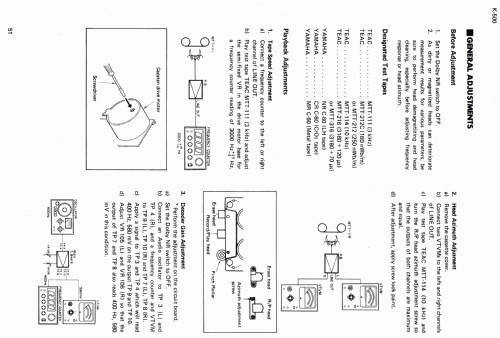 Natural Sound Stereo Cassette Deck K-500; Yamaha Co.; (ID = 964673) Ton-Bild