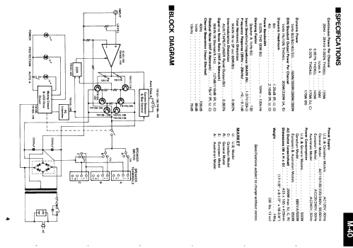M-40; Yamaha Co.; (ID = 1007962) Ampl/Mixer