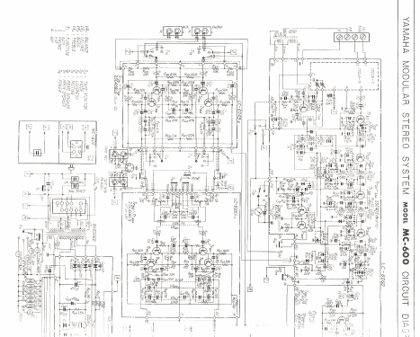 Modular Stereo System MC-600; Yamaha Co.; (ID = 680583) Radio