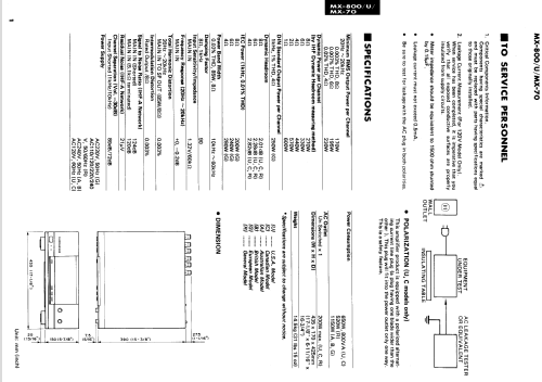 MX-70; Yamaha Co.; (ID = 1032342) Ampl/Mixer