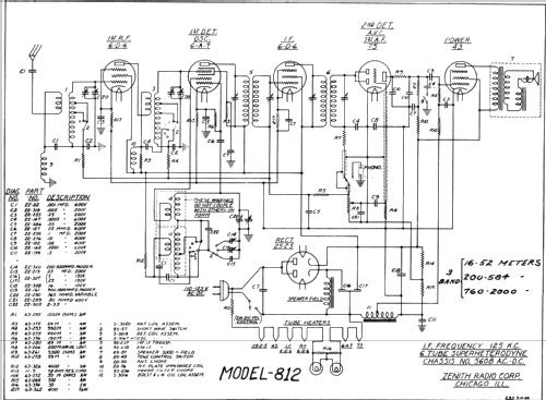 1116 Ch= 5608; Zenith Radio Corp.; (ID = 330944) Radio