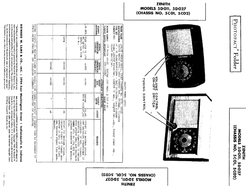 5D011 Consoltone Ch= 5C01; Zenith Radio Corp.; (ID = 489322) Radio