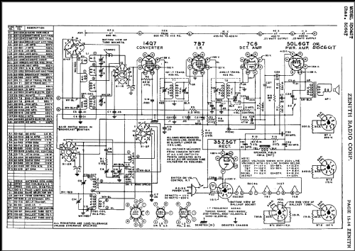 5D042T 5-D-042-T Ch=5C64-T; Zenith Radio Corp.; (ID = 489919) Radio