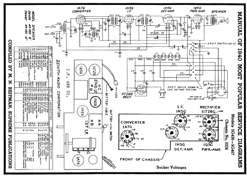 5G467 Ch=5536; Zenith Radio Corp.; (ID = 66767) Radio