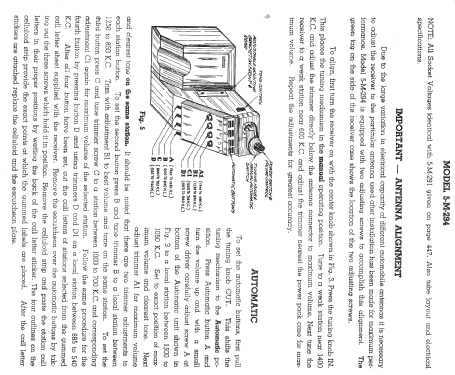 5M294 5-M-294 Ch=5530; Zenith Radio Corp.; (ID = 312925) Car Radio