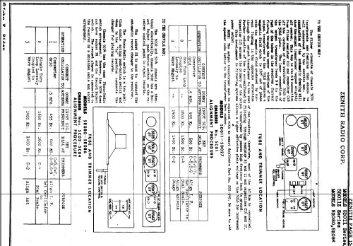 5R086Z Ch=5C02Z; Zenith Radio Corp.; (ID = 906086) Radio