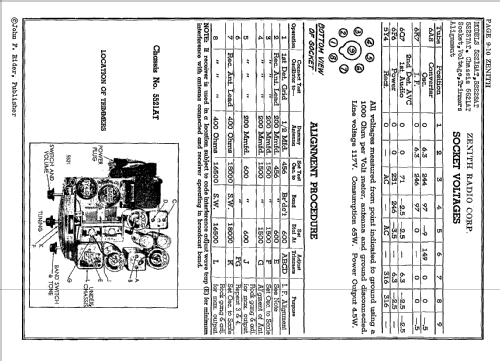 5S218AT 5-S-218AT Ch=5521AT; Zenith Radio Corp.; (ID = 647628) Radio