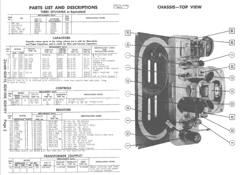 6D815 The Zephyr Ch= 6E05; Zenith Radio Corp.; (ID = 1482390) Radio