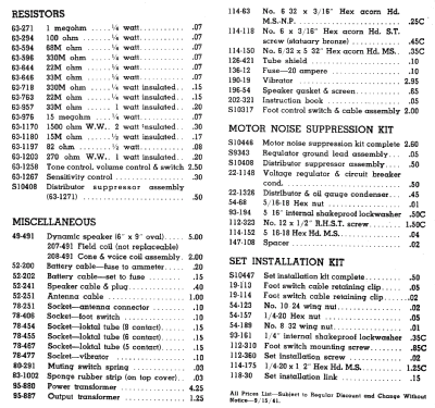 6MF690 FORD Adjust-O-Matic Ch=6B19; Zenith Radio Corp.; (ID = 313074) Car Radio