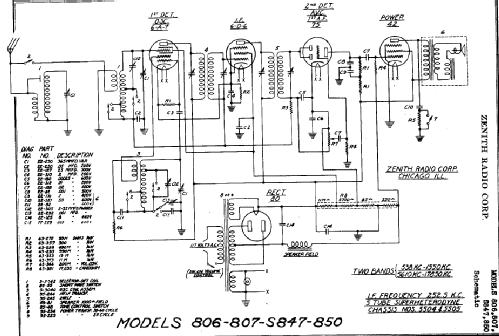 806 Ch= 5504; Zenith Radio Corp.; (ID = 1006010) Radio