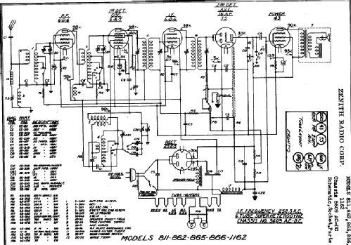 811 Ch= 5609AC/DC; Zenith Radio Corp.; (ID = 1006020) Radio