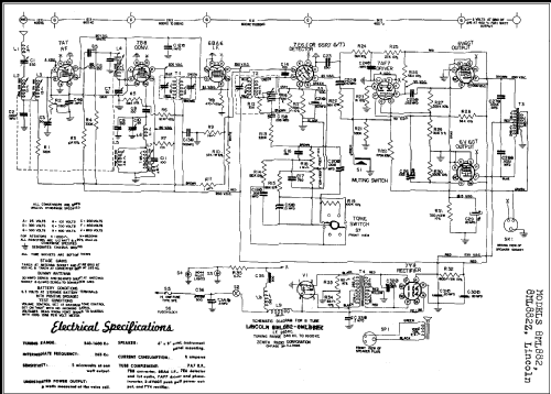 8ML882 Ch= 8E82 Lincoln; Zenith Radio Corp.; (ID = 278098) Car Radio