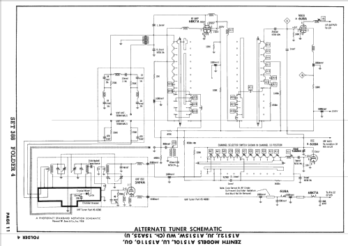 A1511G Ch= 15A25; Zenith Radio Corp.; (ID = 2534454) Televisore