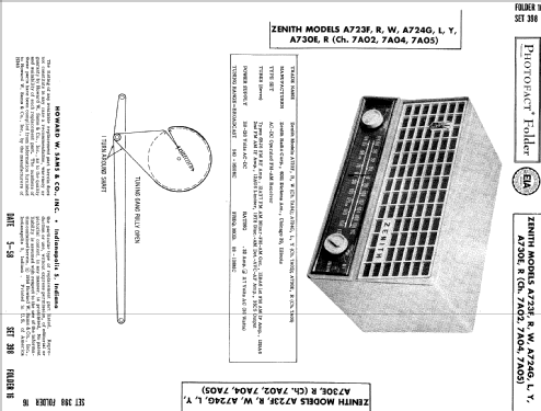 A724Y Ch= 7A02; Zenith Radio Corp.; (ID = 505350) Radio
