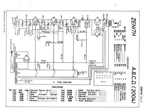 A Zenette Ch= 2004; Zenith Radio Corp.; (ID = 2727096) Radio