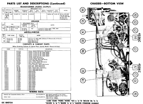 B509F 'The Ascot' Ch= 5B11; Zenith Radio Corp.; (ID = 508344) Radio