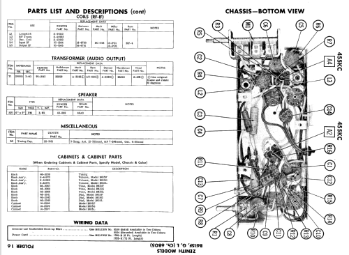 B615F 'The Cotillion' Ch= 6B05; Zenith Radio Corp.; (ID = 693711) Radio