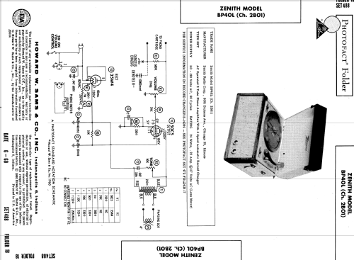 BP40L Ch= 2B01; Zenith Radio Corp.; (ID = 561847) Enrég.-R