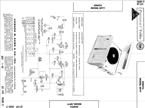 BP7F ; Zenith Radio Corp.; (ID = 605110) Ton-Bild