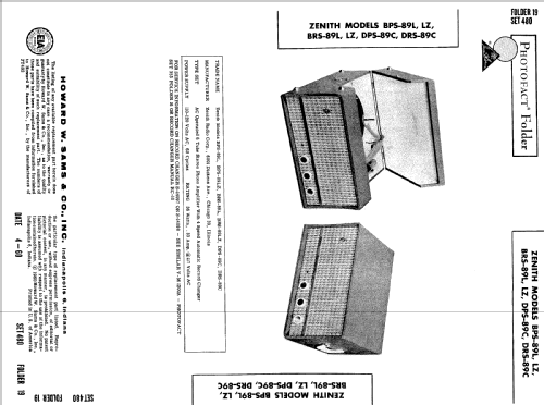 BPS-89L ; Zenith Radio Corp.; (ID = 504528) Enrég.-R